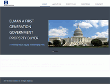 Tablet Screenshot of elmaninvestors.com